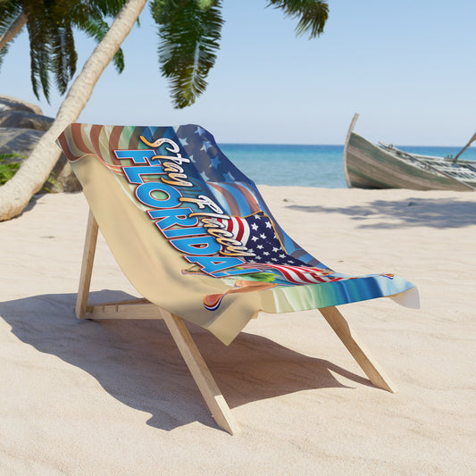 DK97: Stay Flaccy Florida (Florida Edition) : - 30"x60" Beach Towel