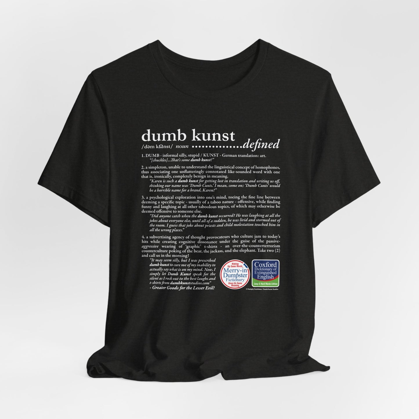DK171: Dumb Kunst Defined - Unisex S/S T-Shirt