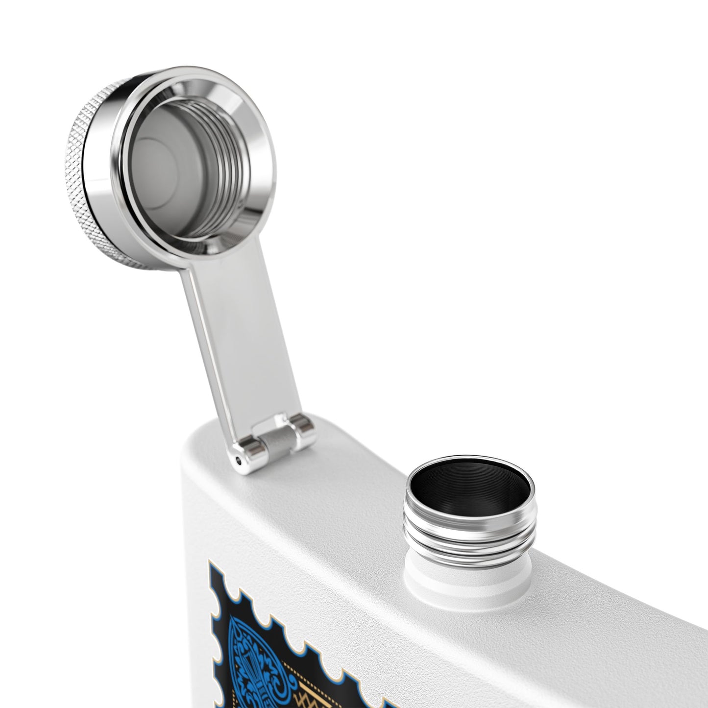 DK12: You Down With O.P.P.? (Bidentity Crisis) - 6oz Stainless Steel Hip Flask