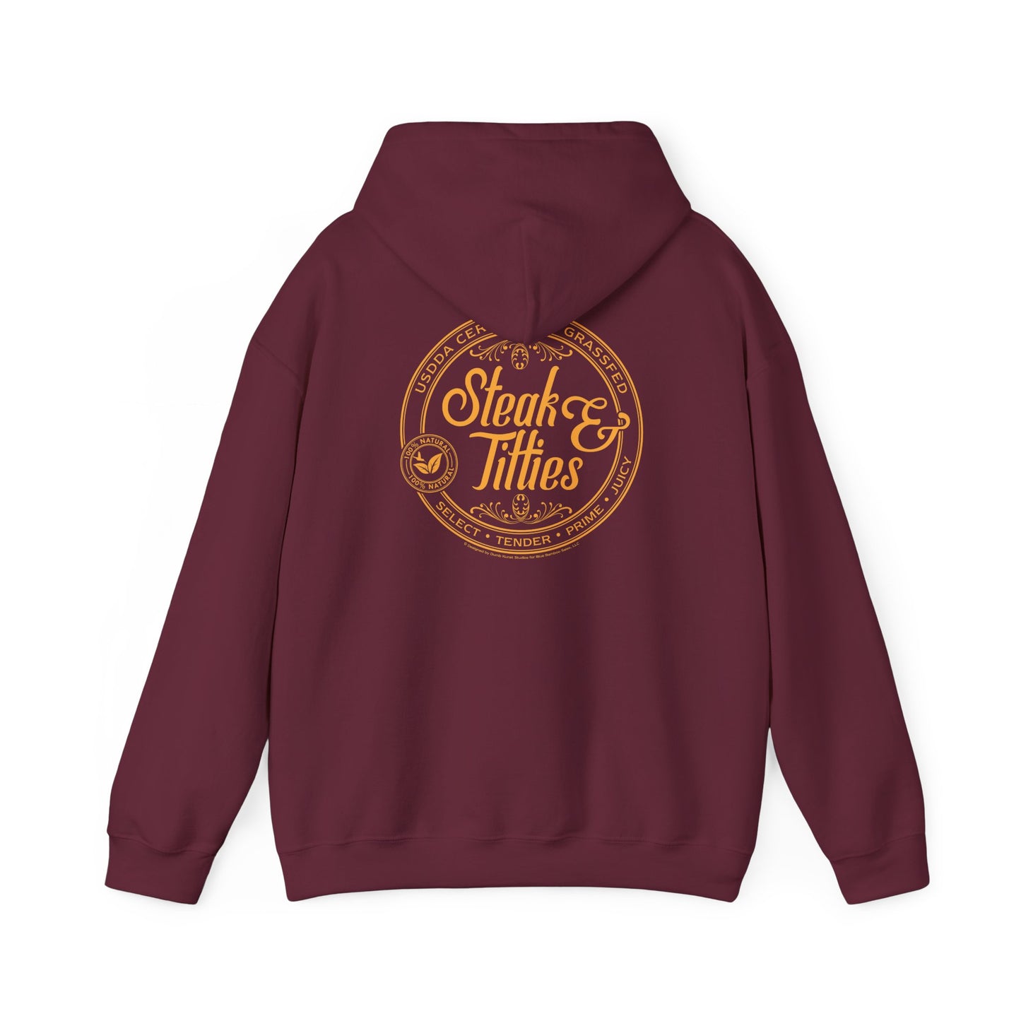 DK225: Steak & Titties - Adult Hooded Sweatshirt