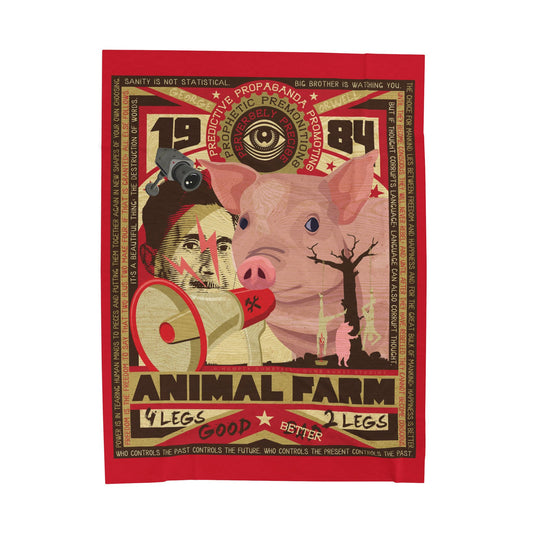 DK165: Oh Well, Orwell - Velveteen Plush Blanket