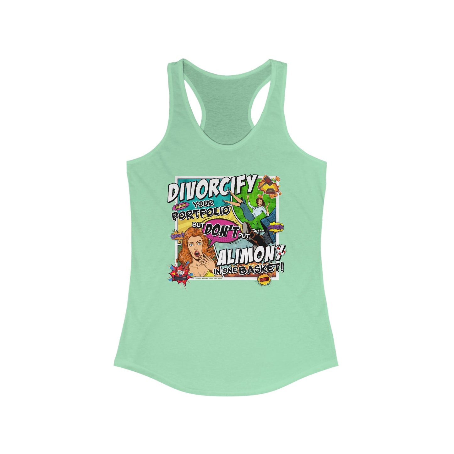 DK75: Divorcify Your Portfolio - Ladies Racerback Tank
