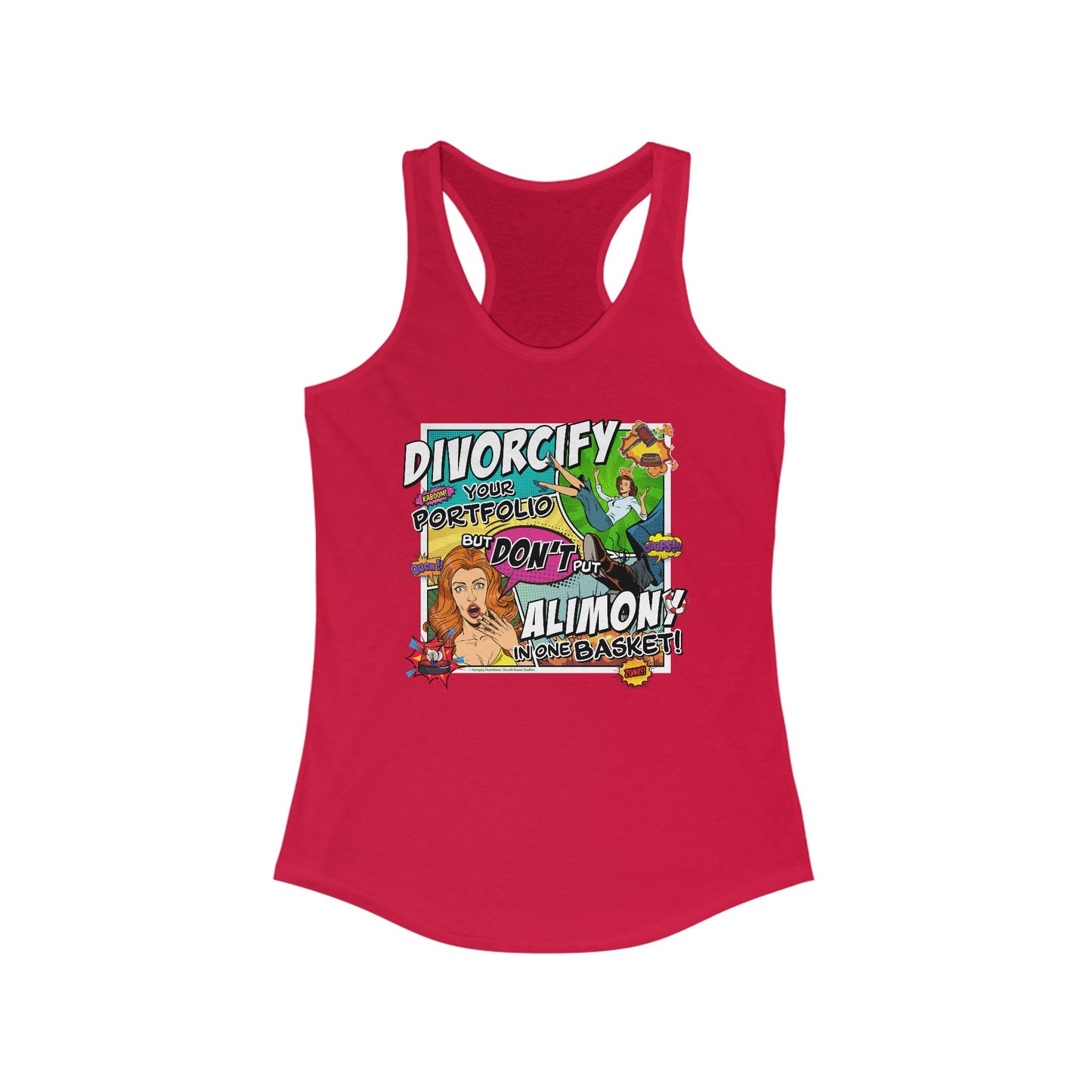 DK75: Divorcify Your Portfolio - Ladies Racerback Tank