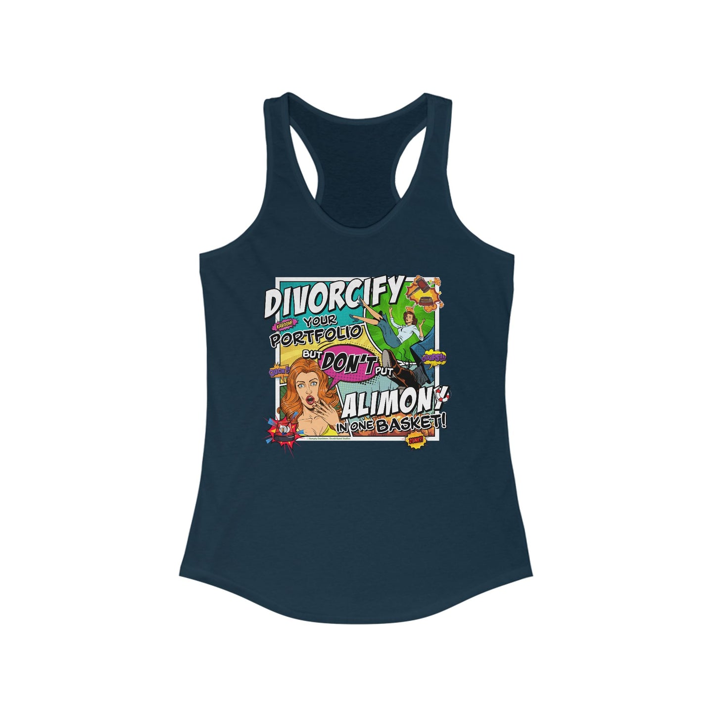 DK75: Divorcify Your Portfolio - Ladies Racerback Tank