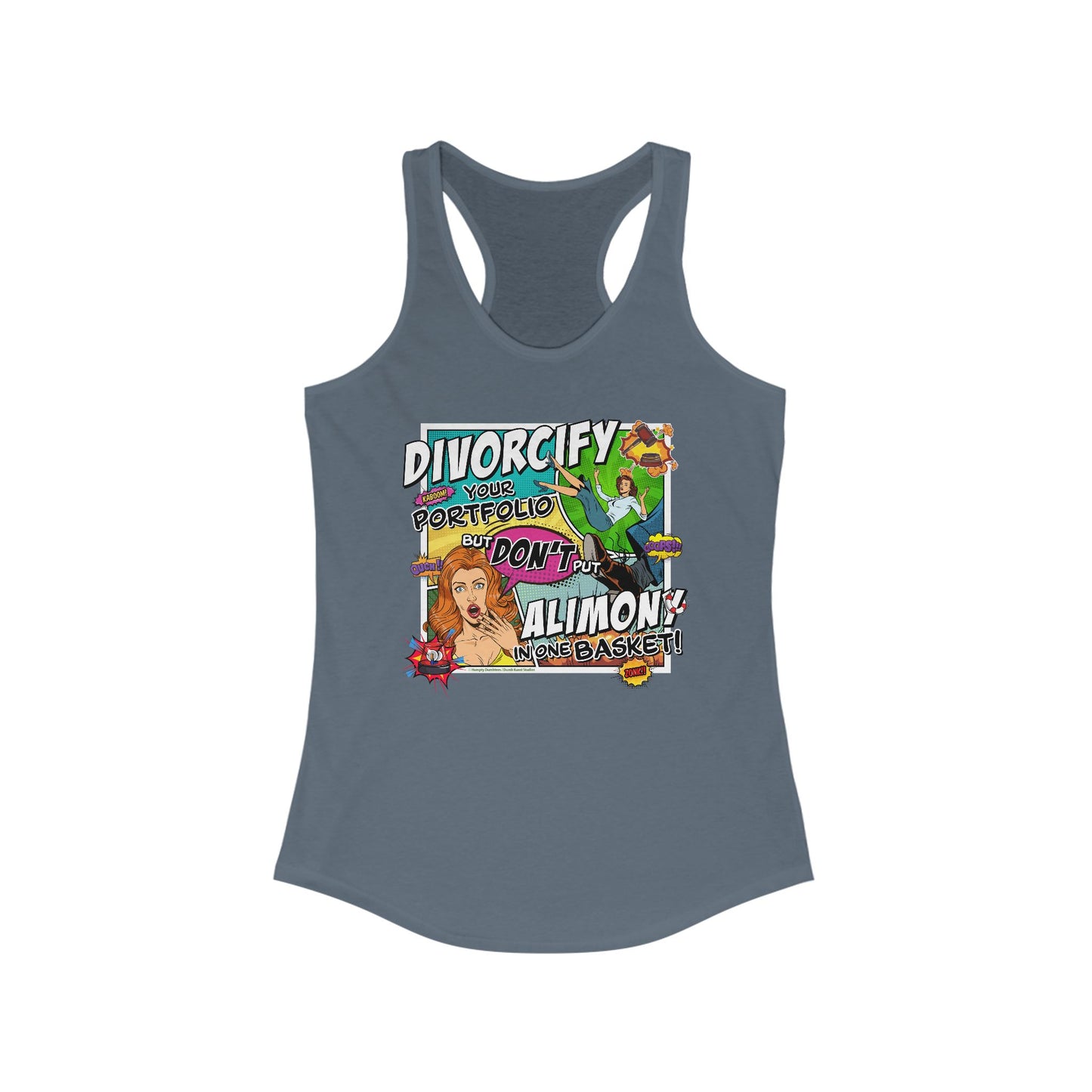 DK75: Divorcify Your Portfolio - Ladies Racerback Tank