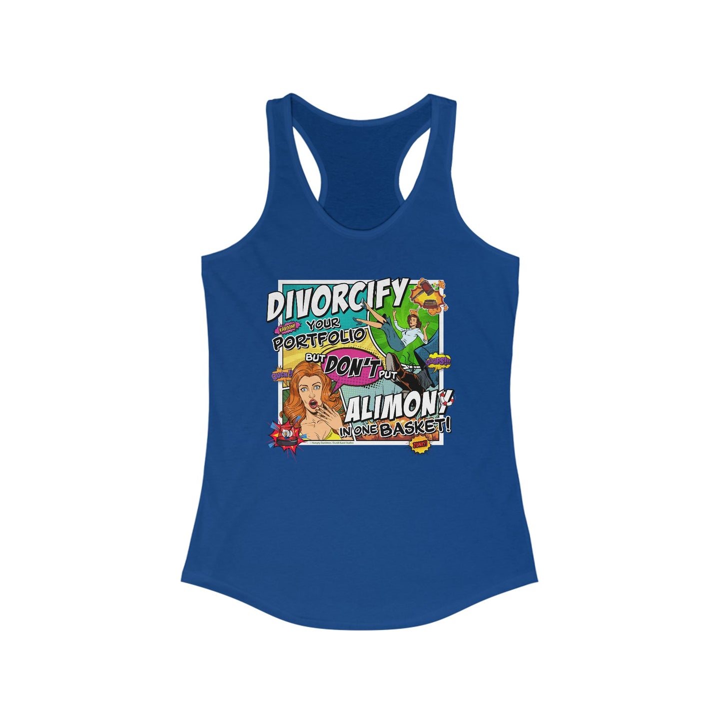 DK75: Divorcify Your Portfolio - Ladies Racerback Tank