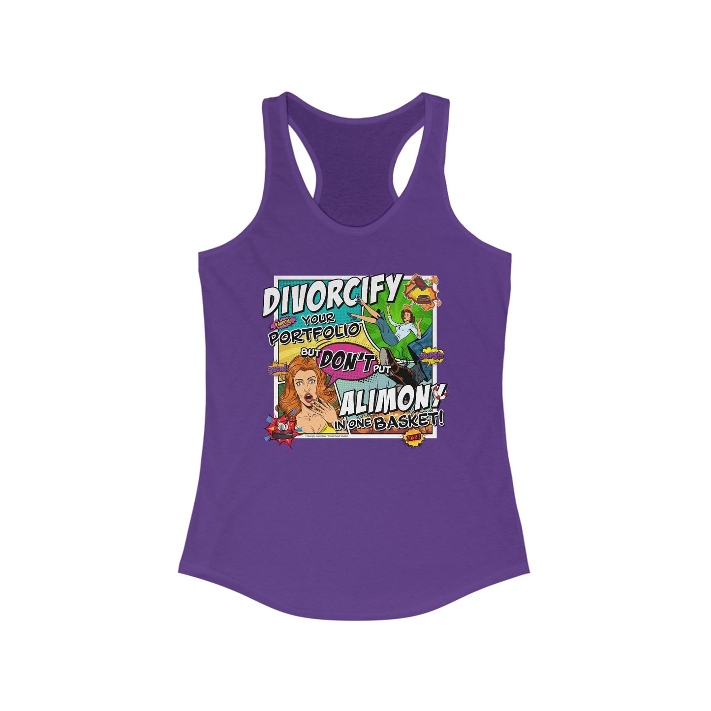 DK75: Divorcify Your Portfolio - Ladies Racerback Tank