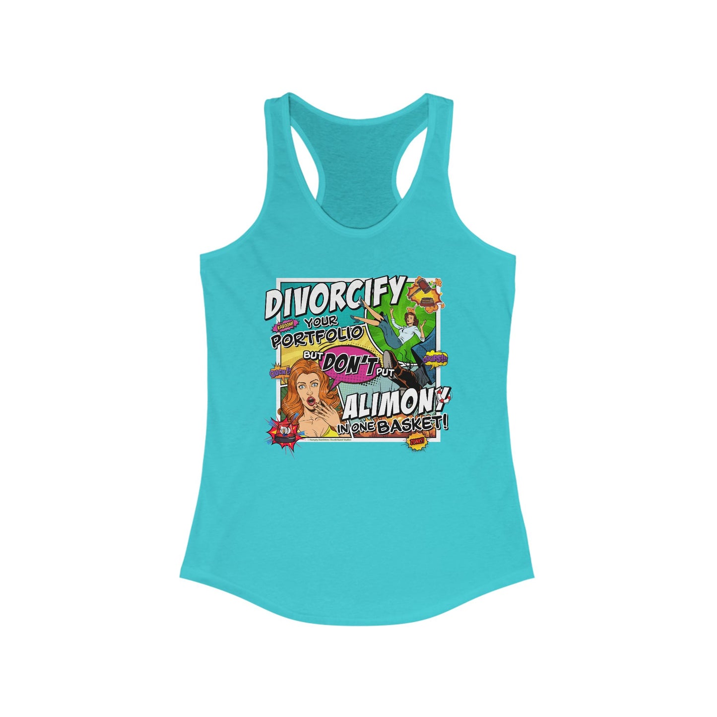 DK75: Divorcify Your Portfolio - Ladies Racerback Tank