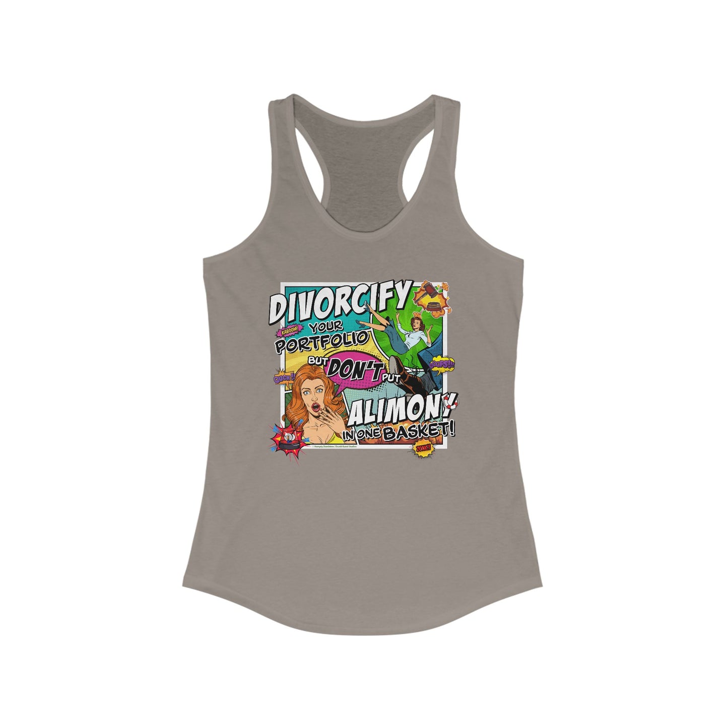 DK75: Divorcify Your Portfolio - Ladies Racerback Tank