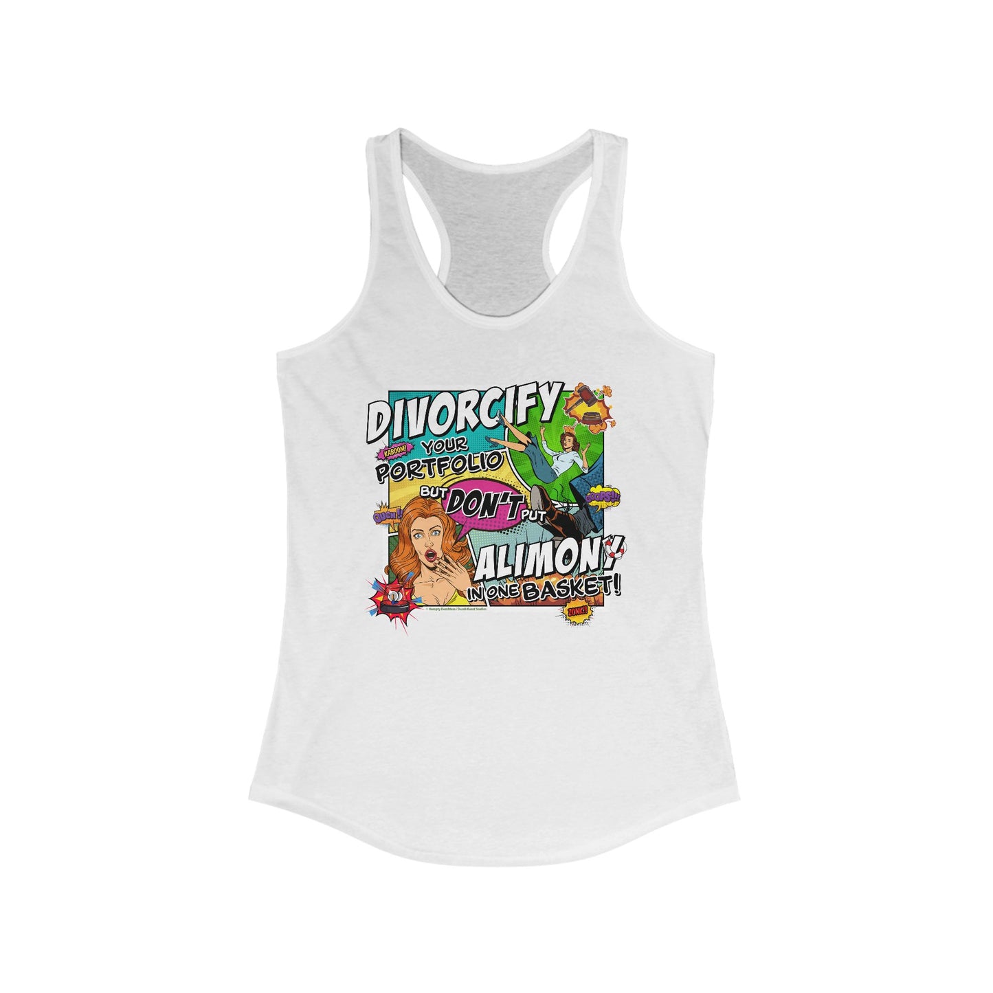 DK75: Divorcify Your Portfolio - Ladies Racerback Tank