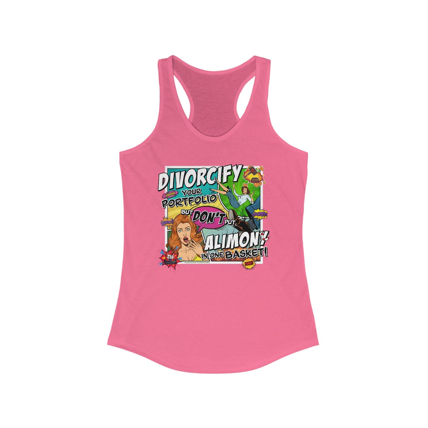 DK75: Divorcify Your Portfolio - Ladies Racerback Tank