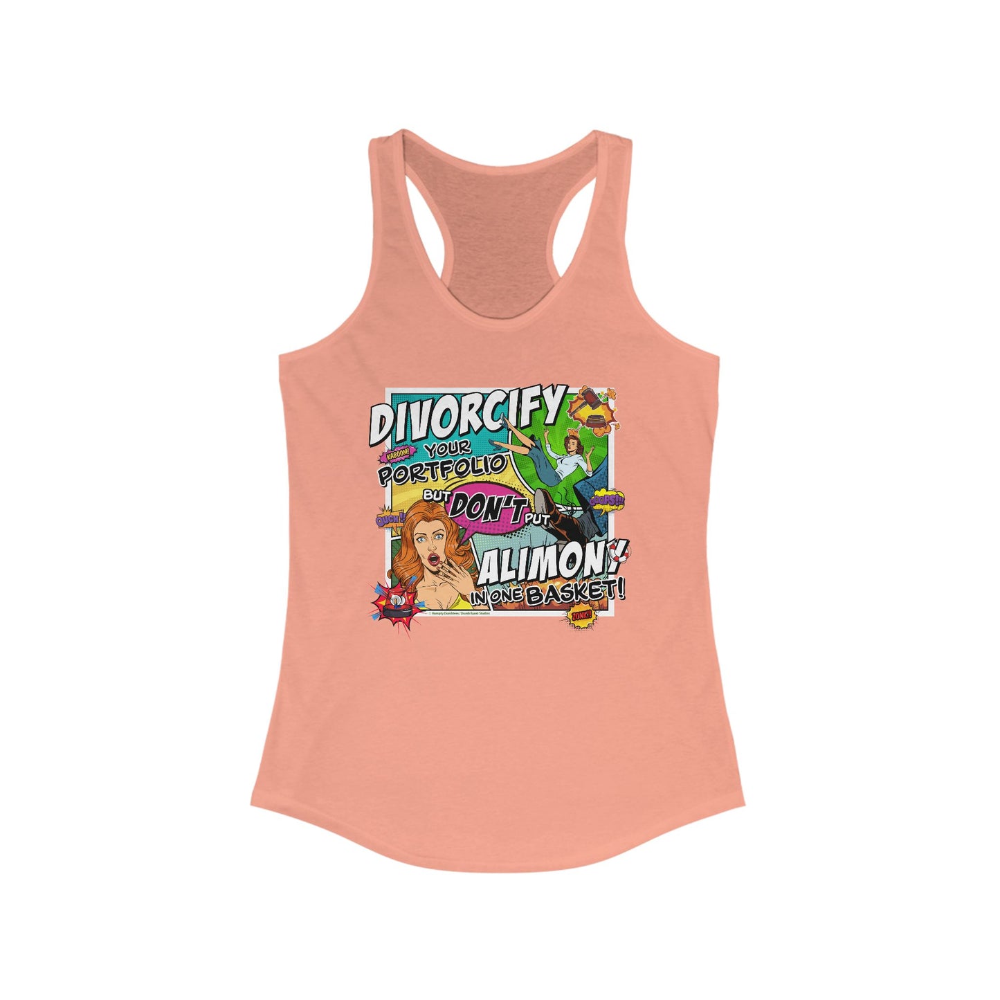DK75: Divorcify Your Portfolio - Ladies Racerback Tank