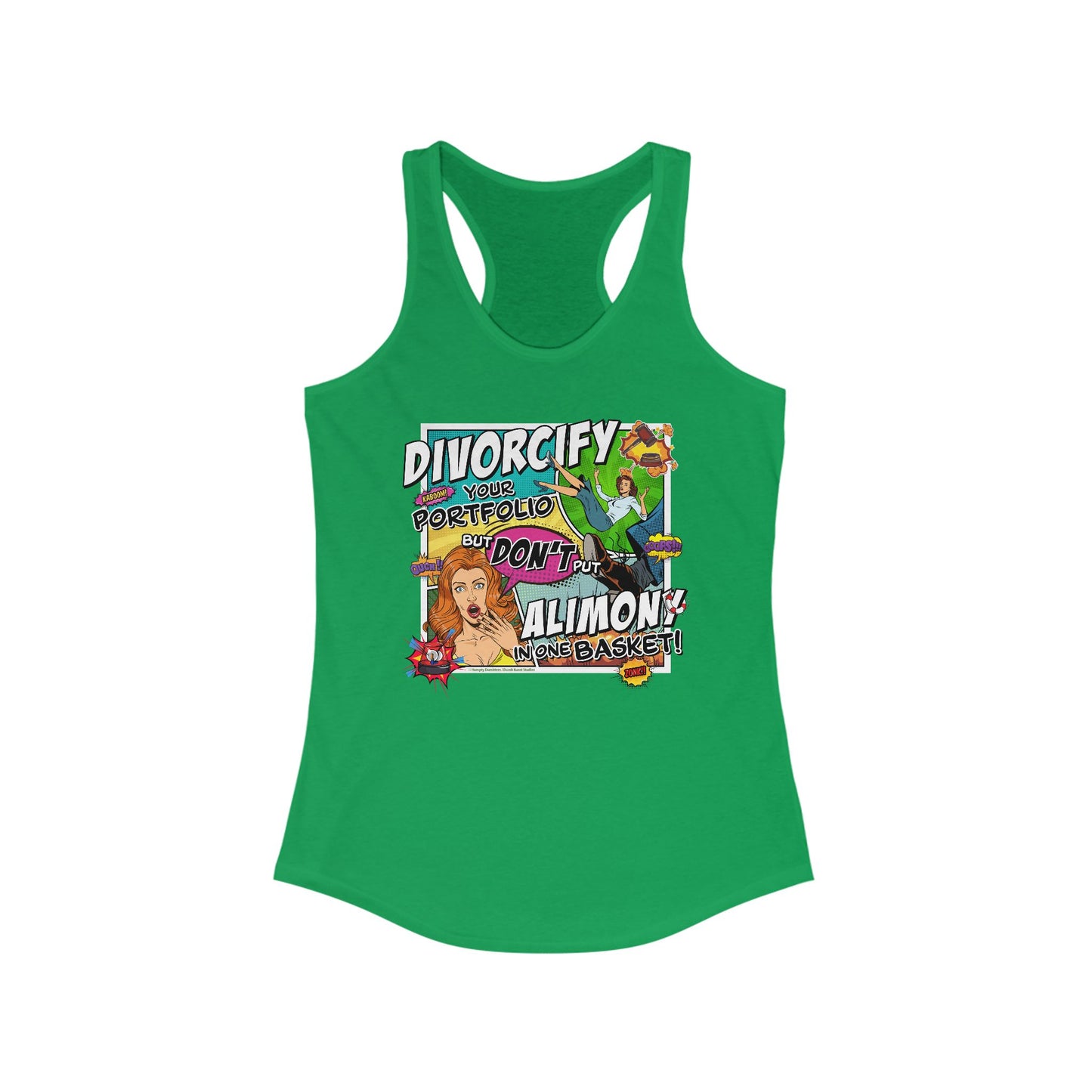 DK75: Divorcify Your Portfolio - Ladies Racerback Tank