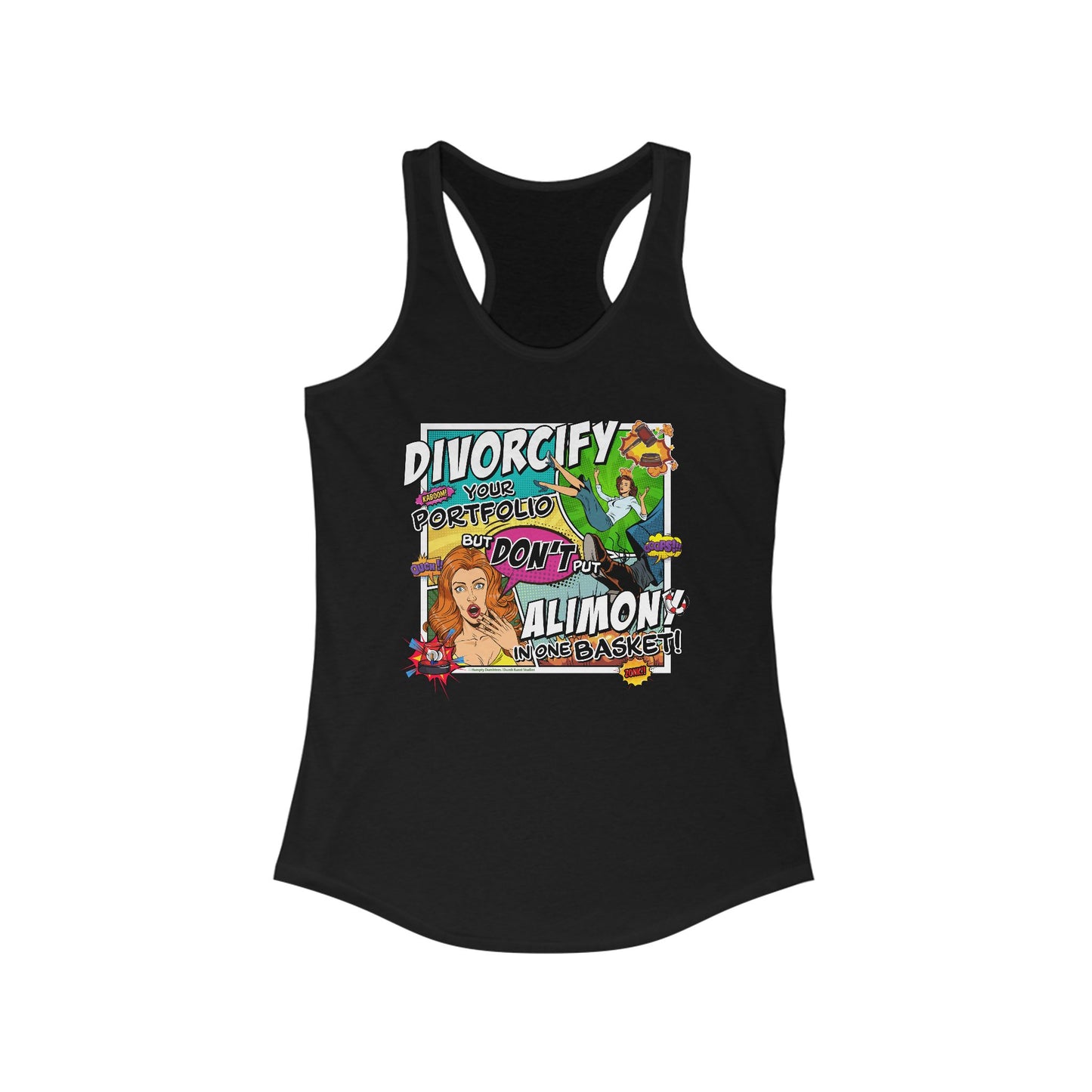 DK75: Divorcify Your Portfolio - Ladies Racerback Tank