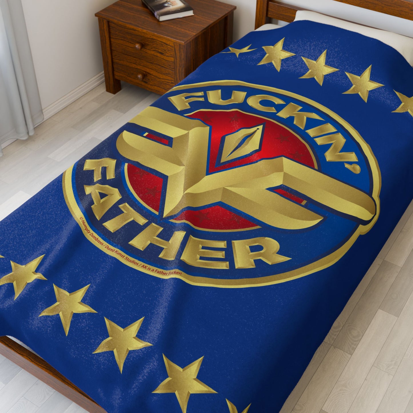DK234: MF'in Fatherfuckers (HIS Edition) - Velveteen Plush Blanket