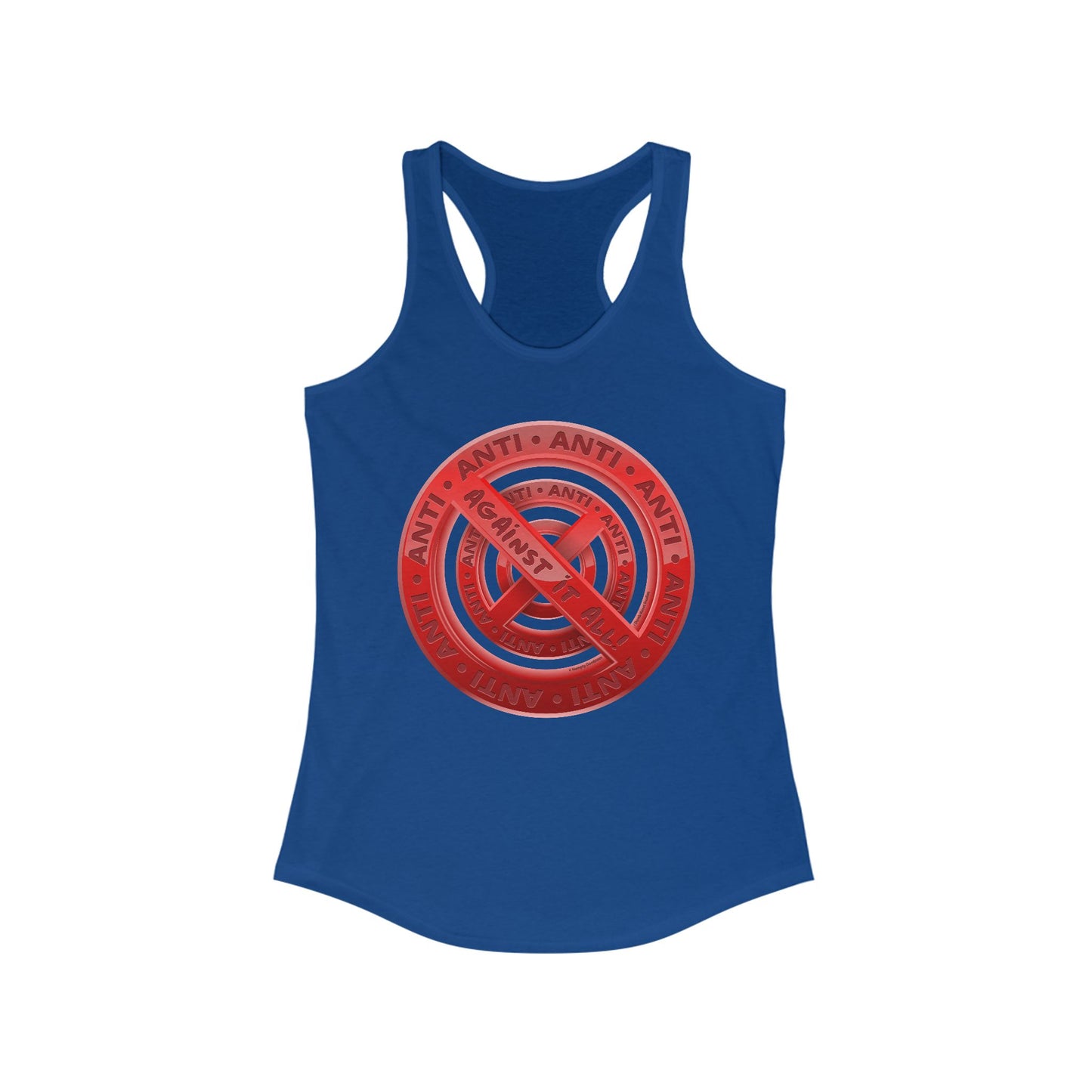 DK183: Anti Anti - Ladies Racerback Tank