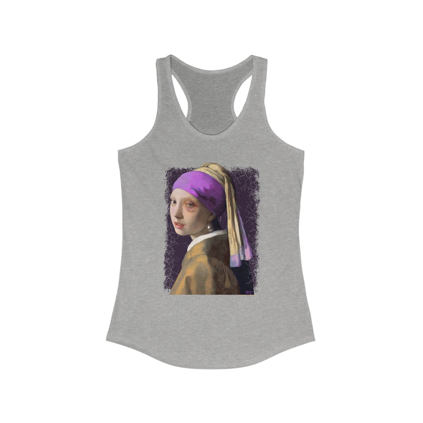 DK18: Girl With A Black Eye - Ladies Racerback Tank