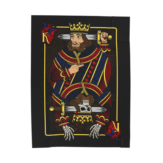 DK121: The King Is Dead - Velveteen Plush Blanket