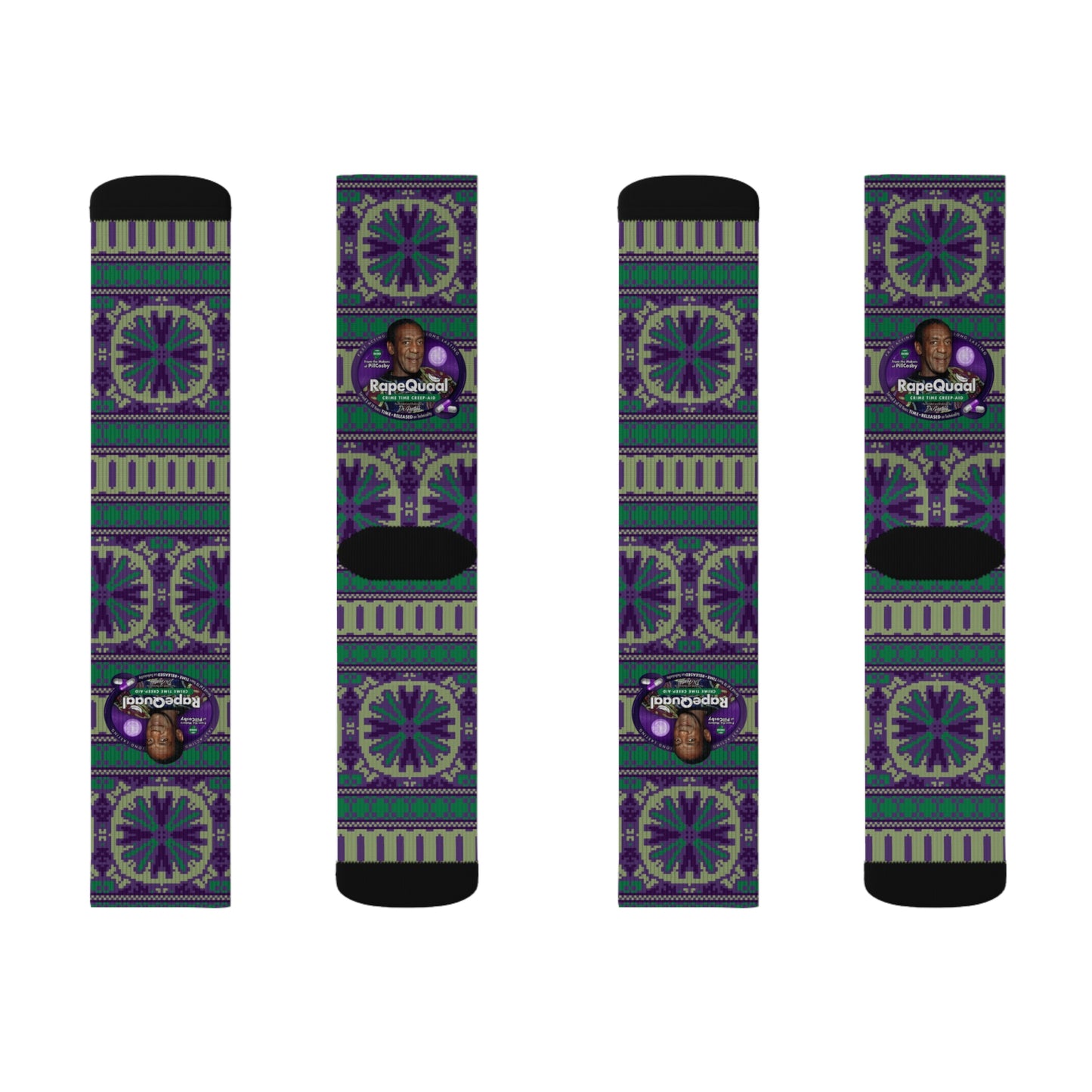DK102: RapeQuaal by Pill Cosby - Sublimation Socks
