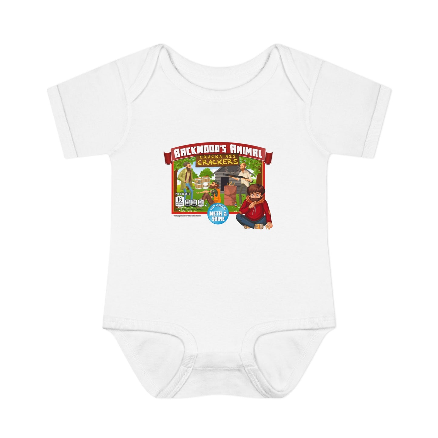 DK77: Animal Cracka' Ass Crackas - Infant Sized Onsie