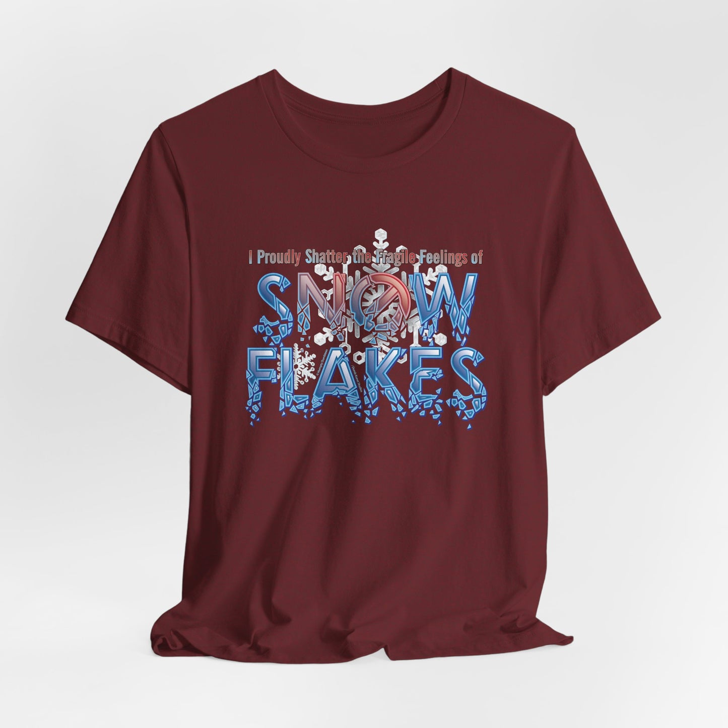 DK157: Shattered Snowflakes - Unisex S/S T-Shirt