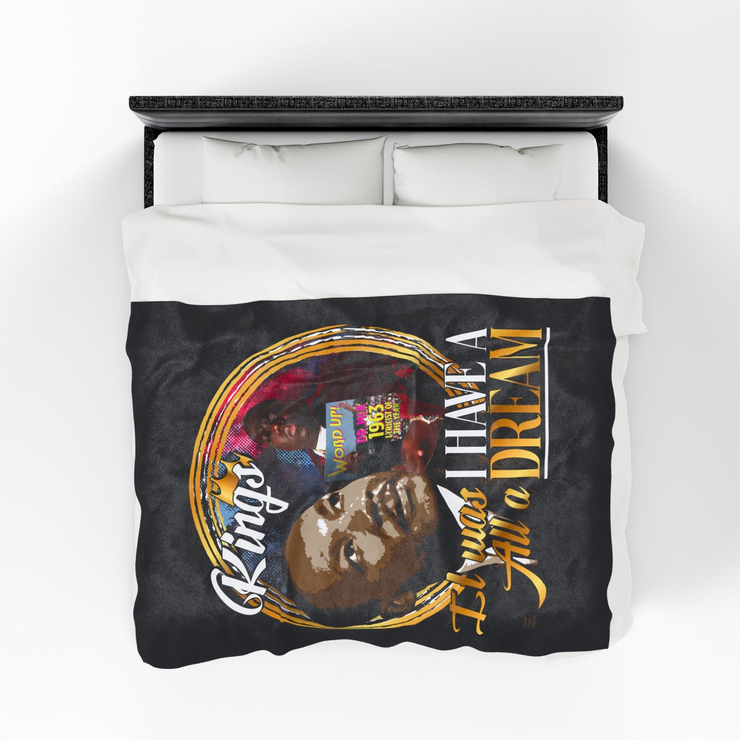 DK50: King Recognize King - Velveteen Plush Blanket