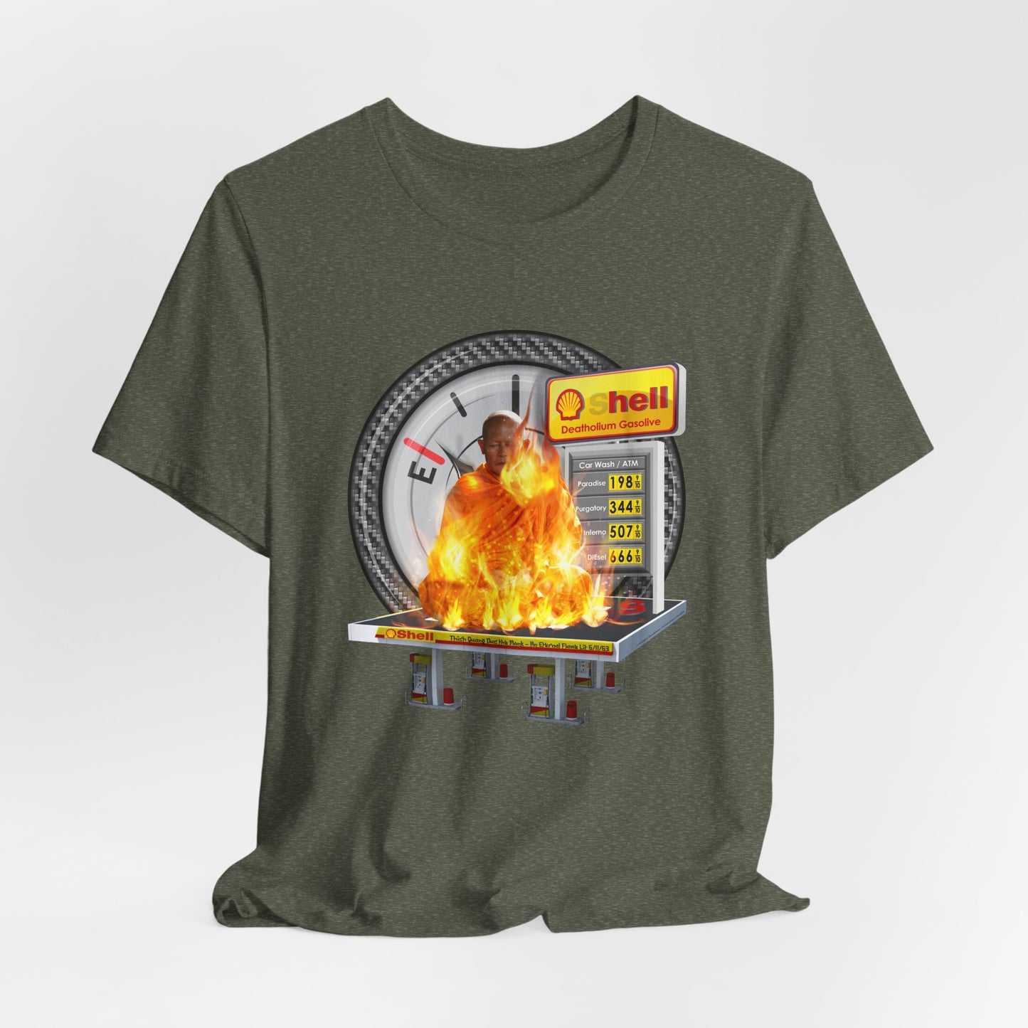 DK93: Deatholium Gasolive (sHELL Edition) - Unisex S/S T-Shirt