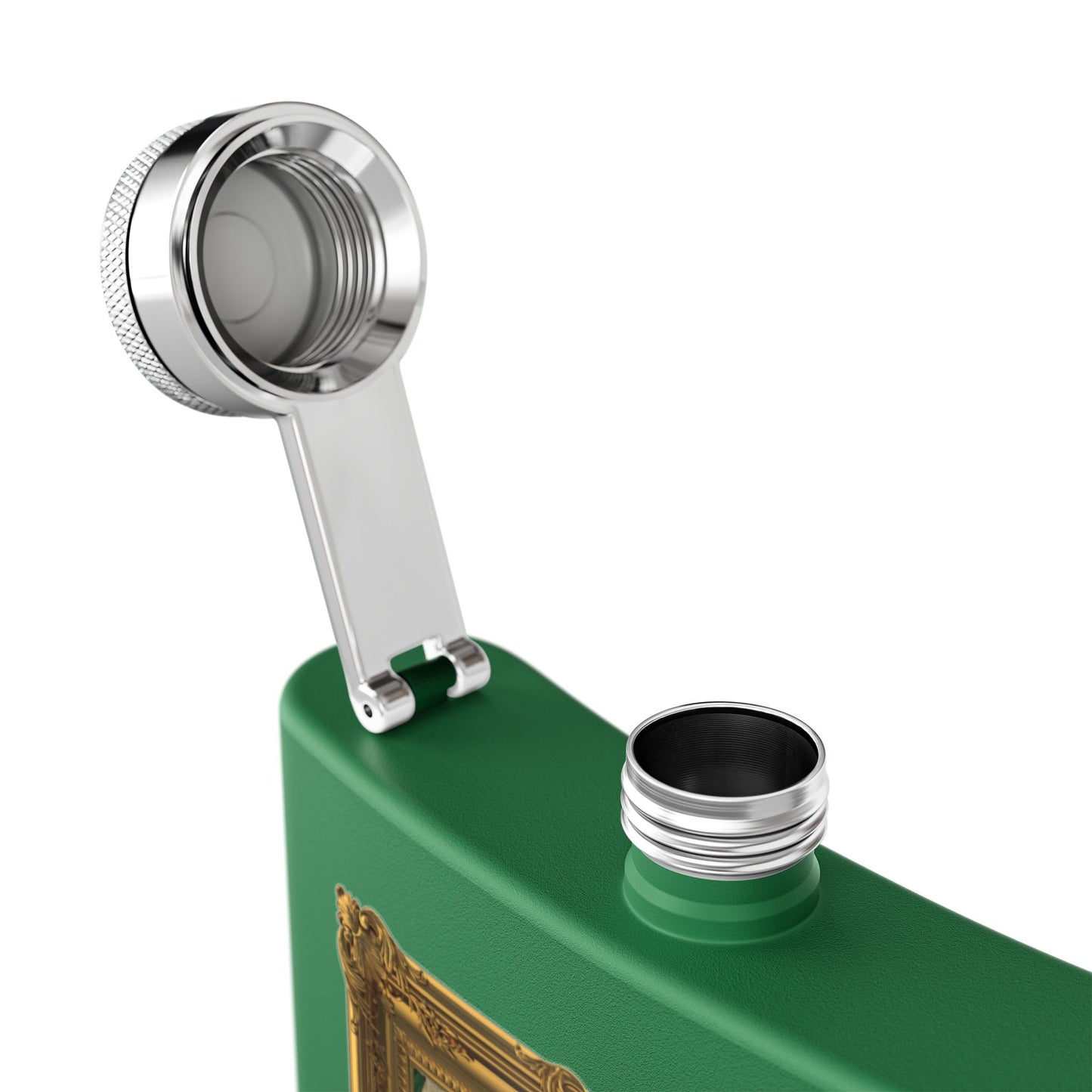 DK169: Kingdumb Kunst - 6oz Stainless Steel Hip Flask