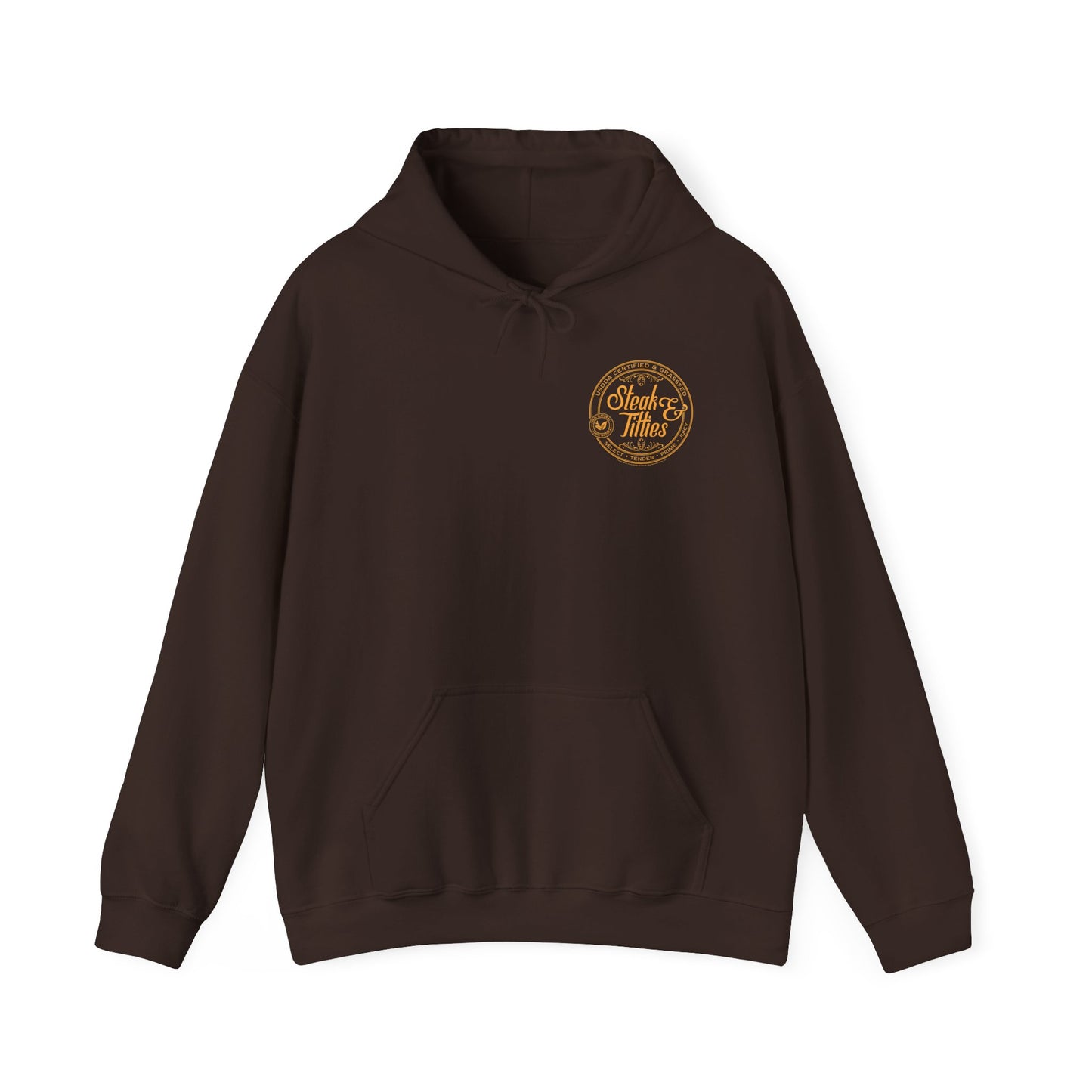 DK225: Steak & Titties - Adult Hooded Sweatshirt