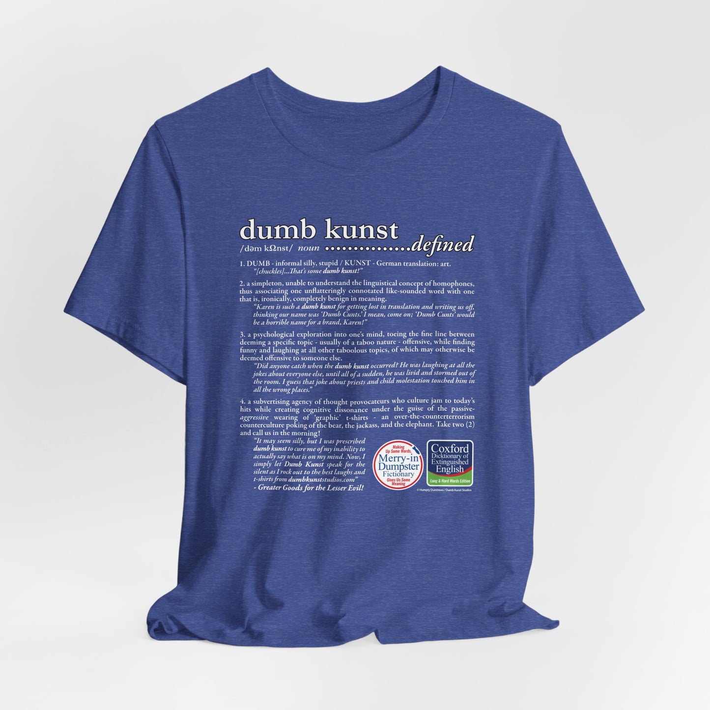 DK171: Dumb Kunst Defined - Unisex S/S T-Shirt