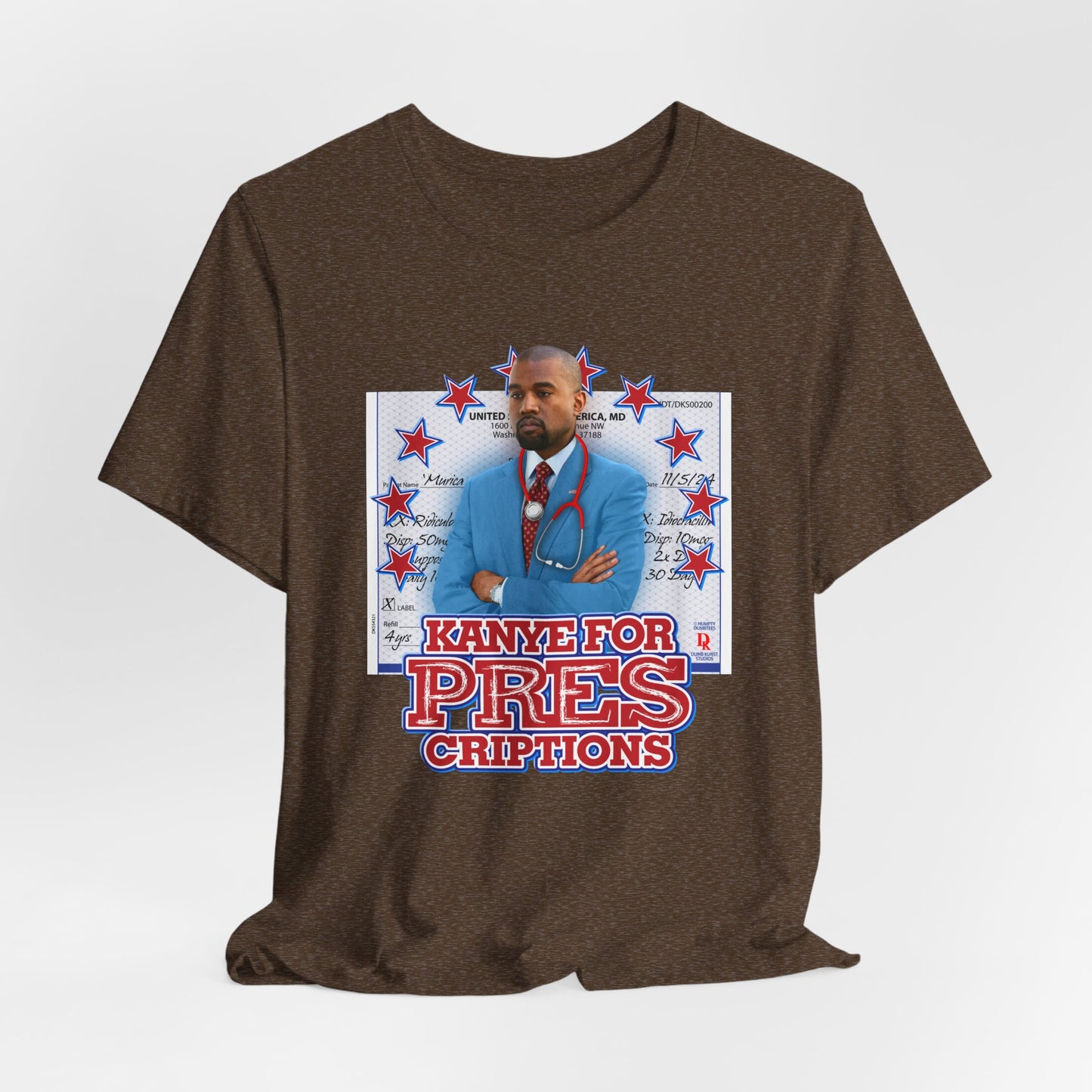 DK179: Kanye For Pres(criptions) - Unisex S/S T-Shirt