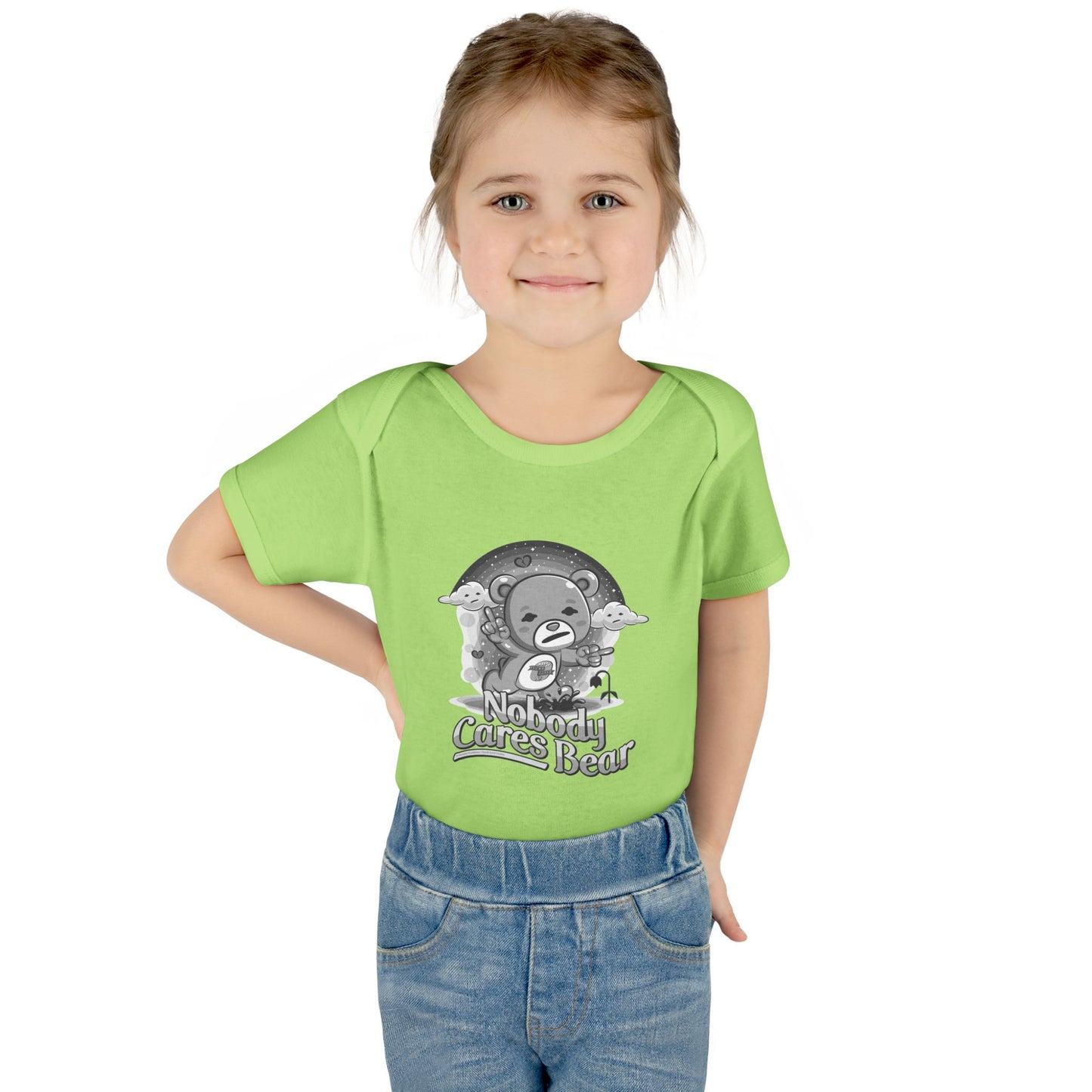 DK227: Nobody Cares Bear - Infant Sized Onsie