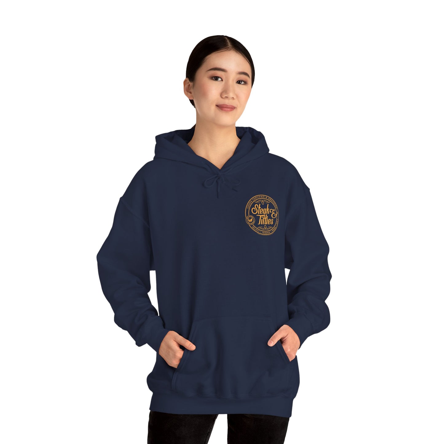 DK225: Steak & Titties - Adult Hooded Sweatshirt