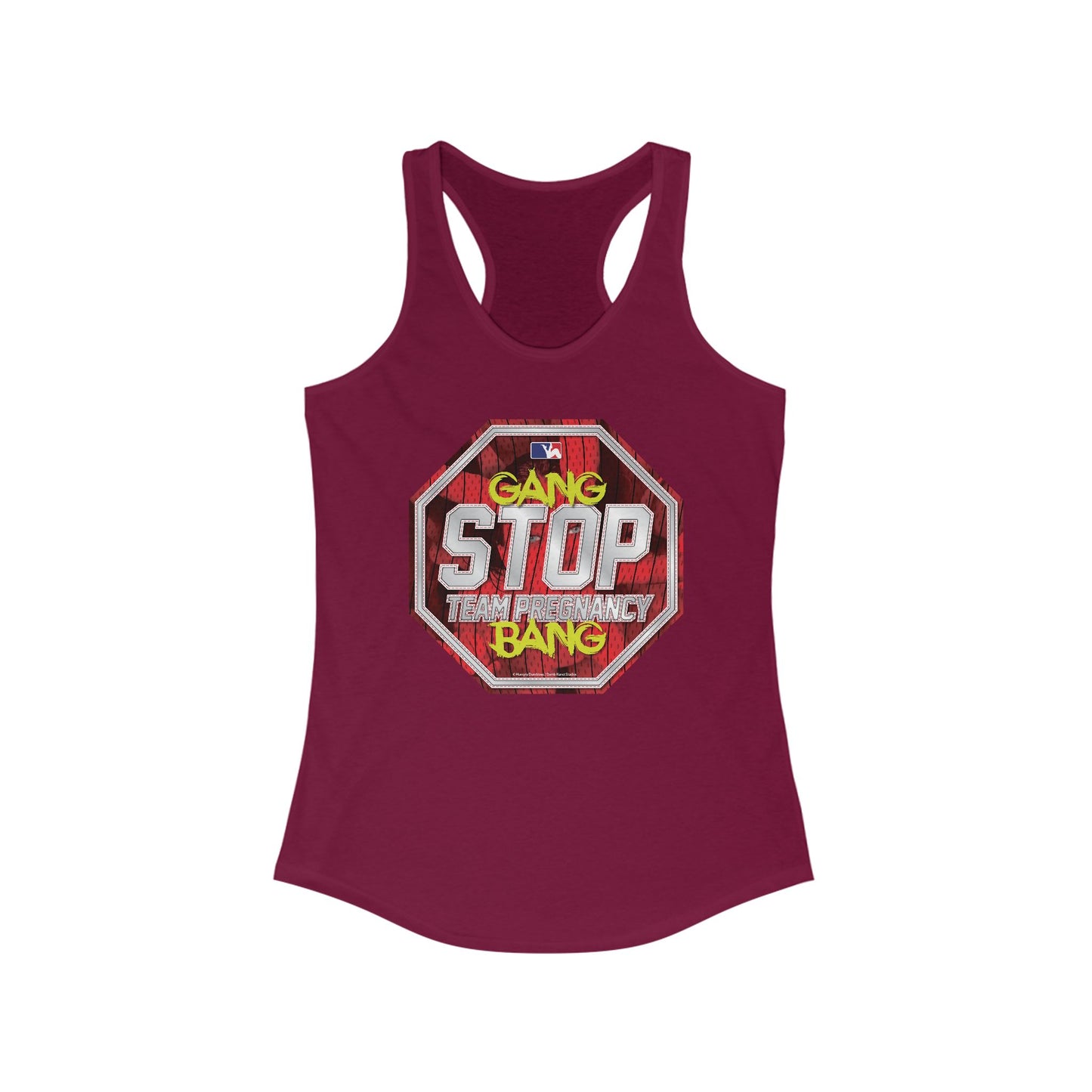DK156: Stop Team Pregnancy - Ladies Racerback Tank