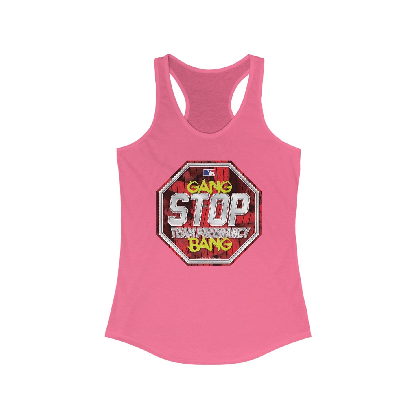 DK156: Stop Team Pregnancy - Ladies Racerback Tank