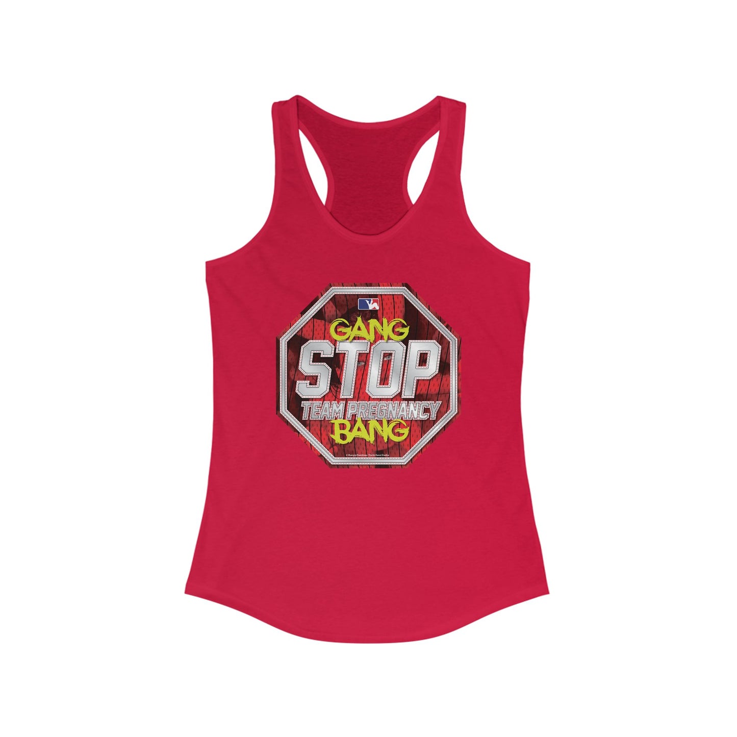 DK156: Stop Team Pregnancy - Ladies Racerback Tank