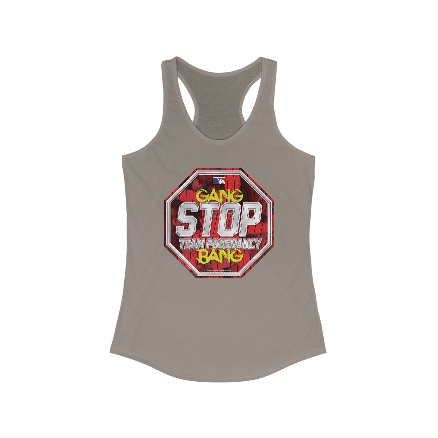 DK156: Stop Team Pregnancy - Ladies Racerback Tank