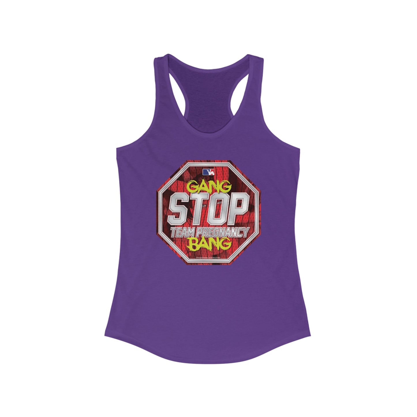 DK156: Stop Team Pregnancy - Ladies Racerback Tank