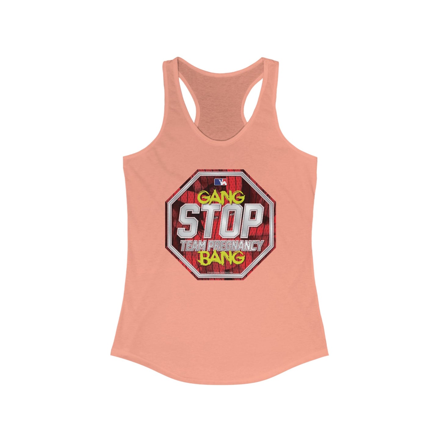 DK156: Stop Team Pregnancy - Ladies Racerback Tank