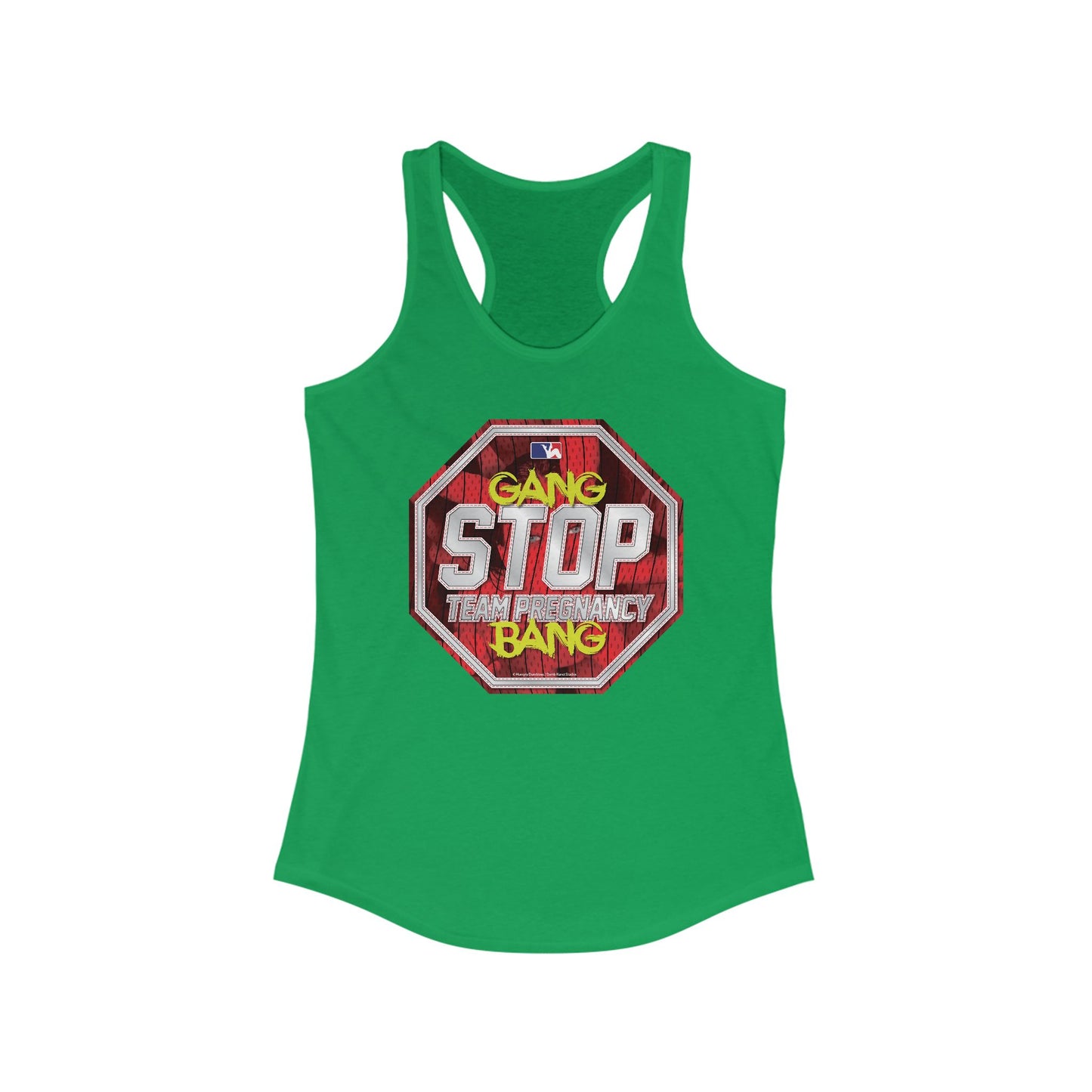DK156: Stop Team Pregnancy - Ladies Racerback Tank