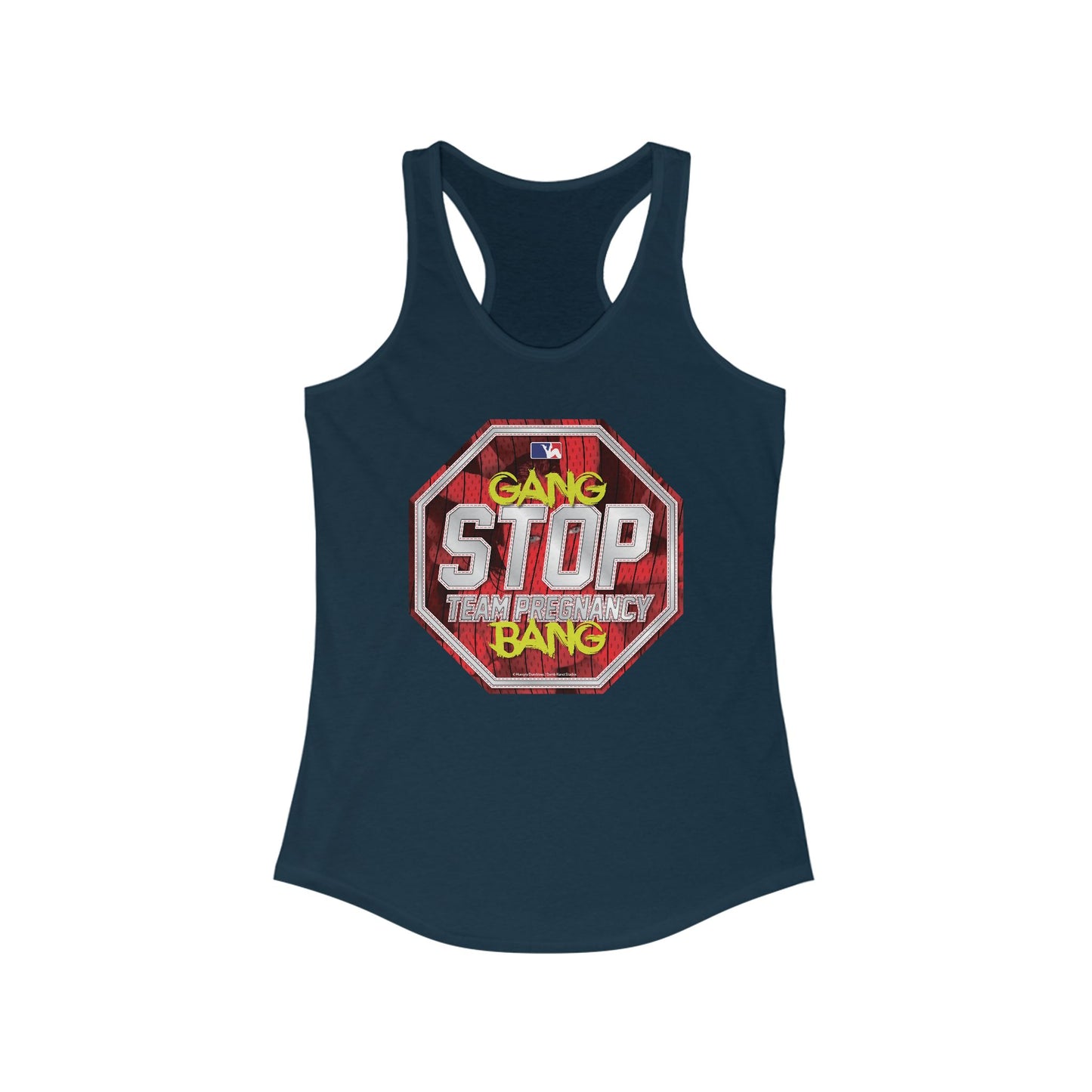 DK156: Stop Team Pregnancy - Ladies Racerback Tank