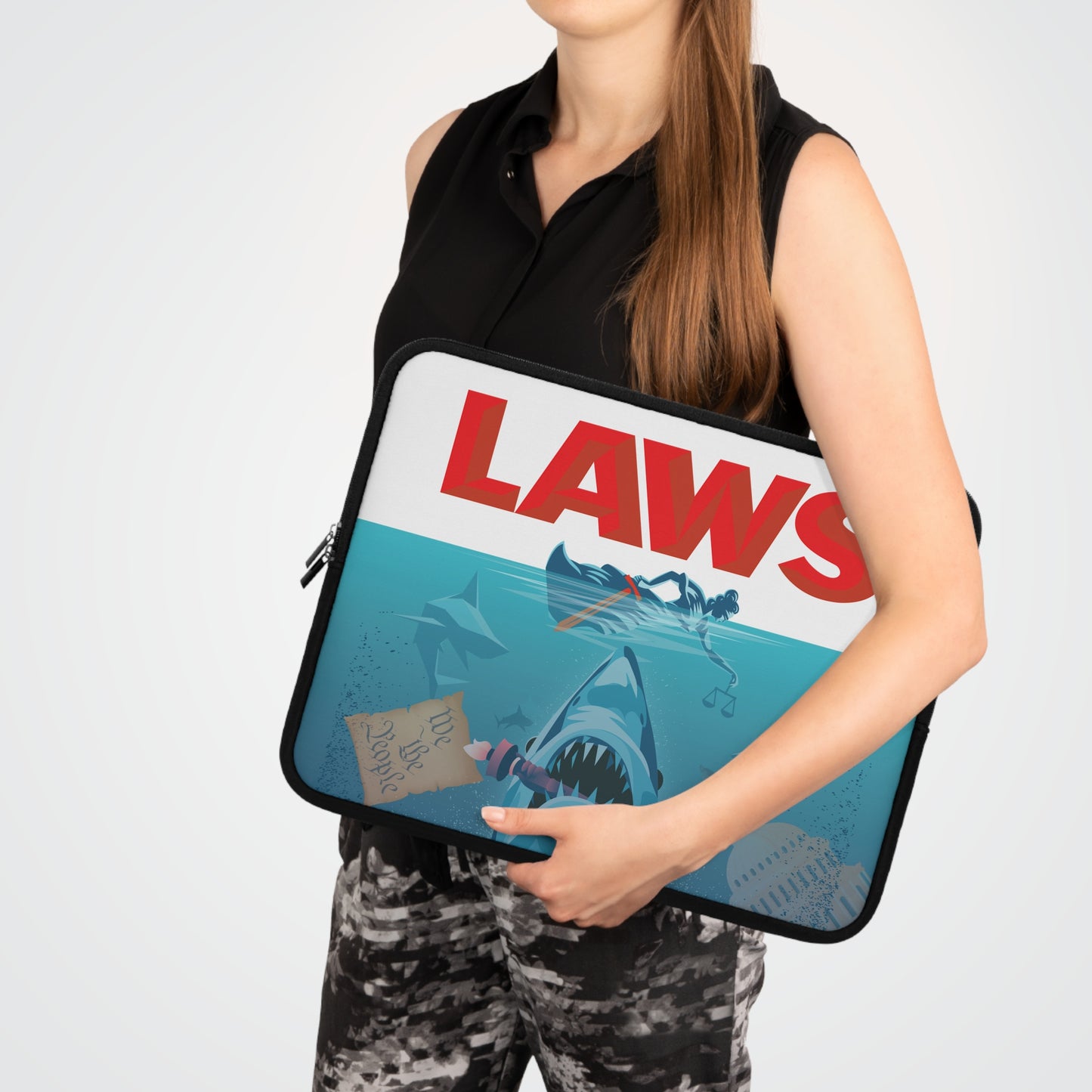 DK101: Break Their Jaws - Padded Laptop / Tablet Sleeve