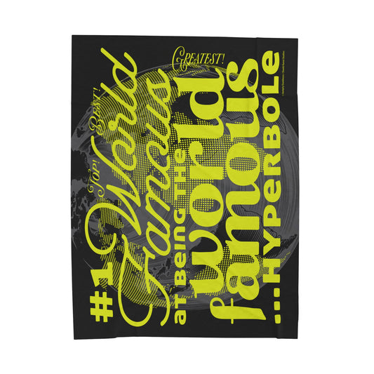 DK162: World Famous - Velveteen Plush Blanket