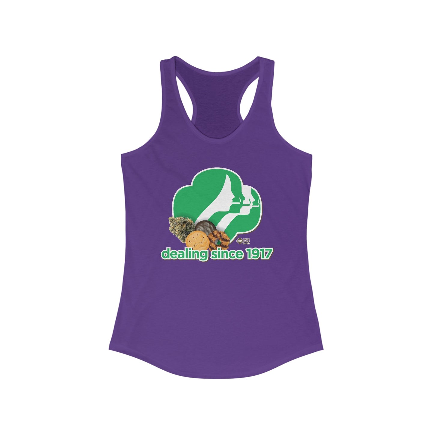 DK65: Cookie Dealer - Ladies Racerback Tank