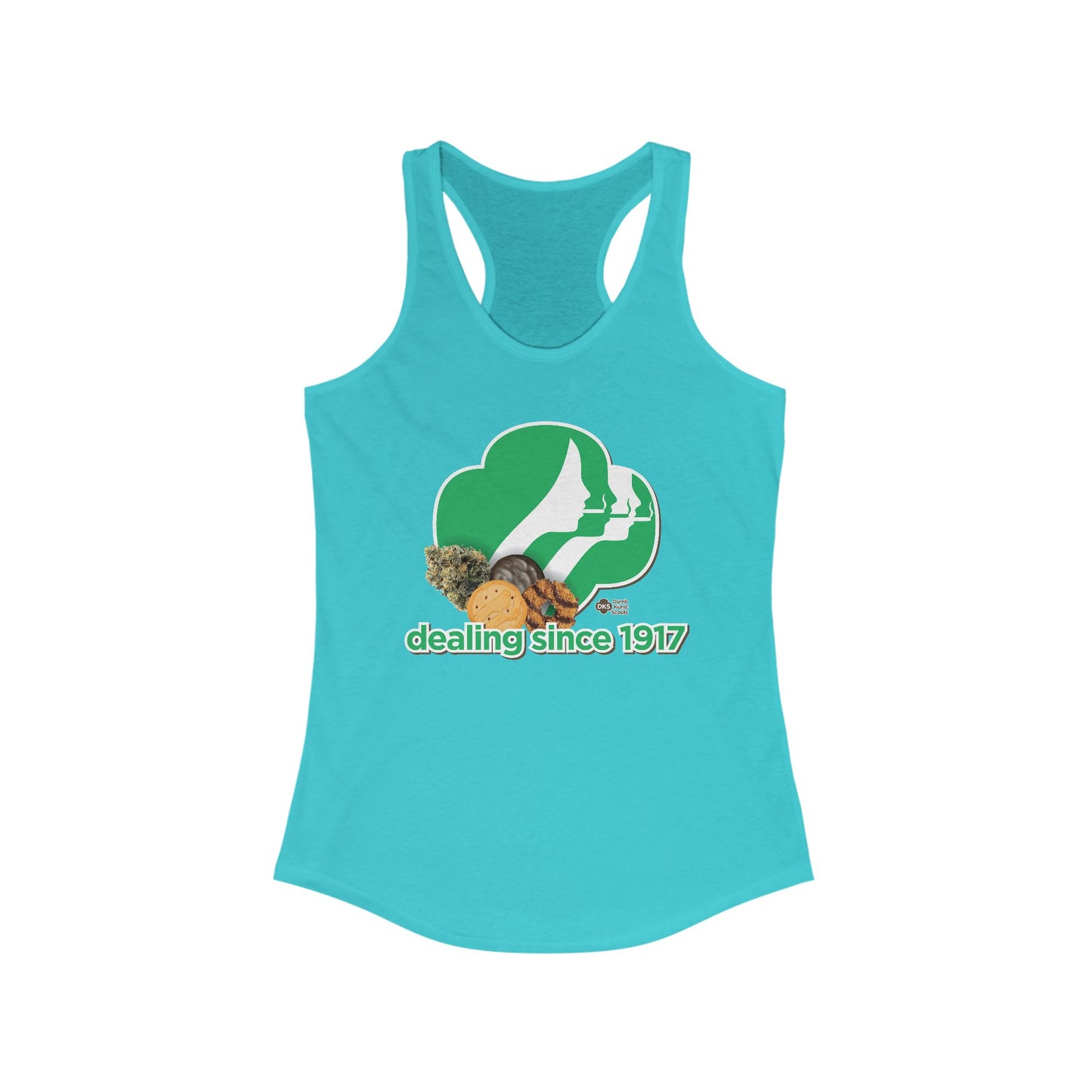 DK65: Cookie Dealer - Ladies Racerback Tank