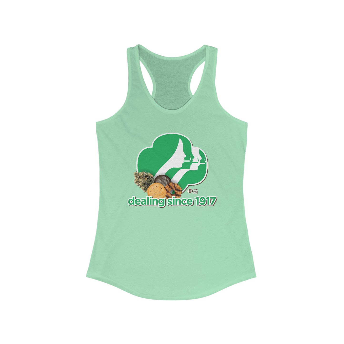 DK65: Cookie Dealer - Ladies Racerback Tank