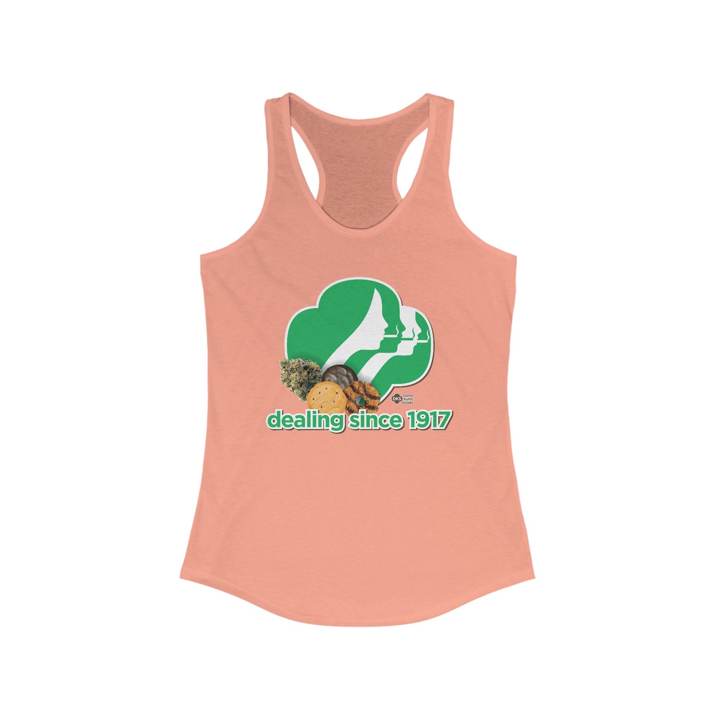 DK65: Cookie Dealer - Ladies Racerback Tank
