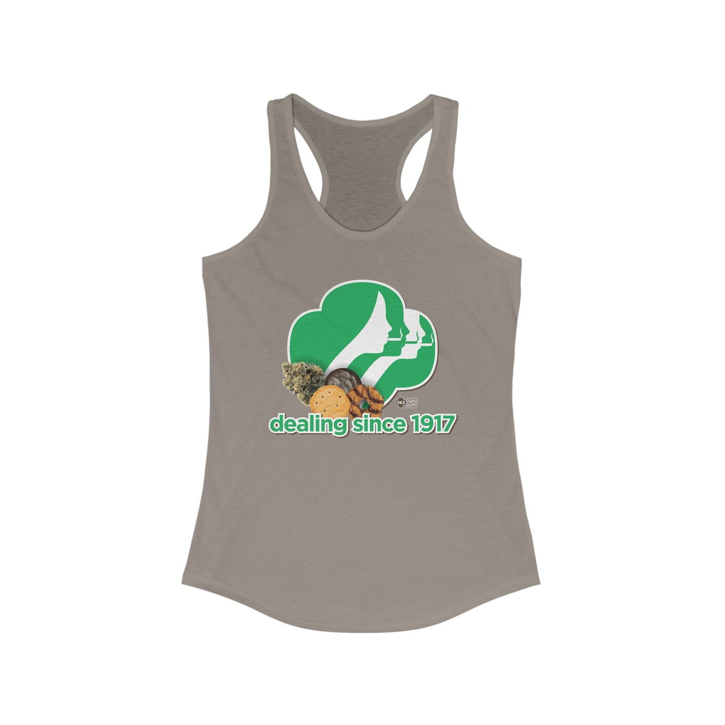 DK65: Cookie Dealer - Ladies Racerback Tank