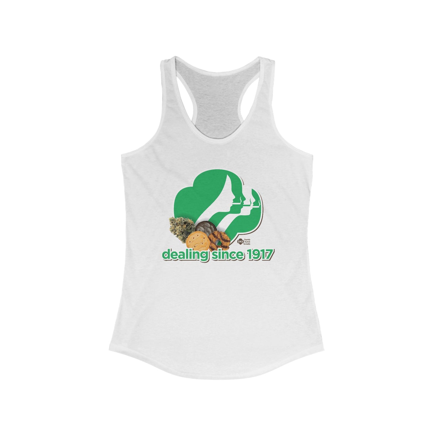 DK65: Cookie Dealer - Ladies Racerback Tank