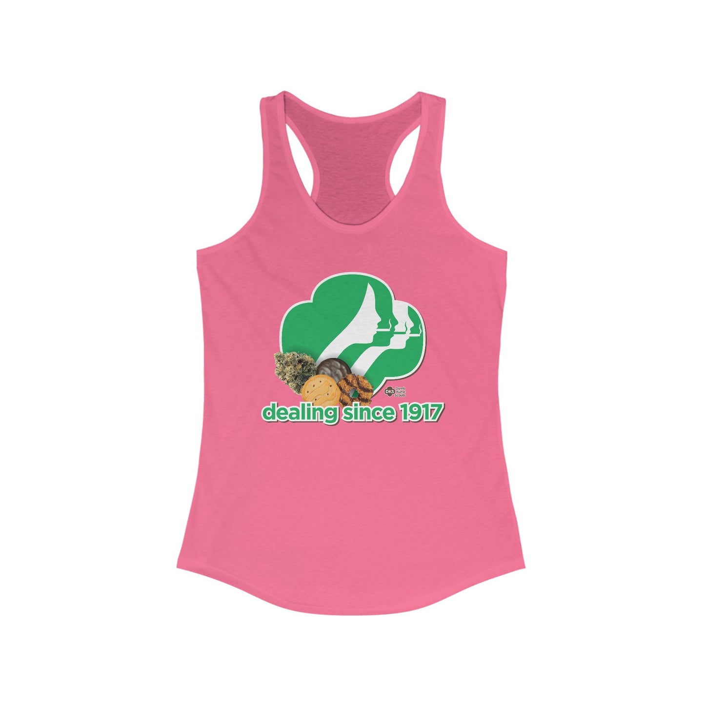 DK65: Cookie Dealer - Ladies Racerback Tank